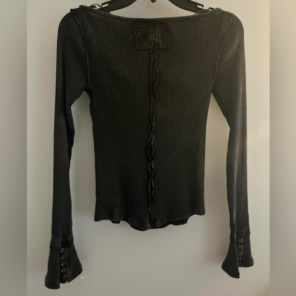 FREE PEOPLE Women’s We The Free Soul Sister Layering Top-Black-SIZE X-SMALL - Picture 4 of 16